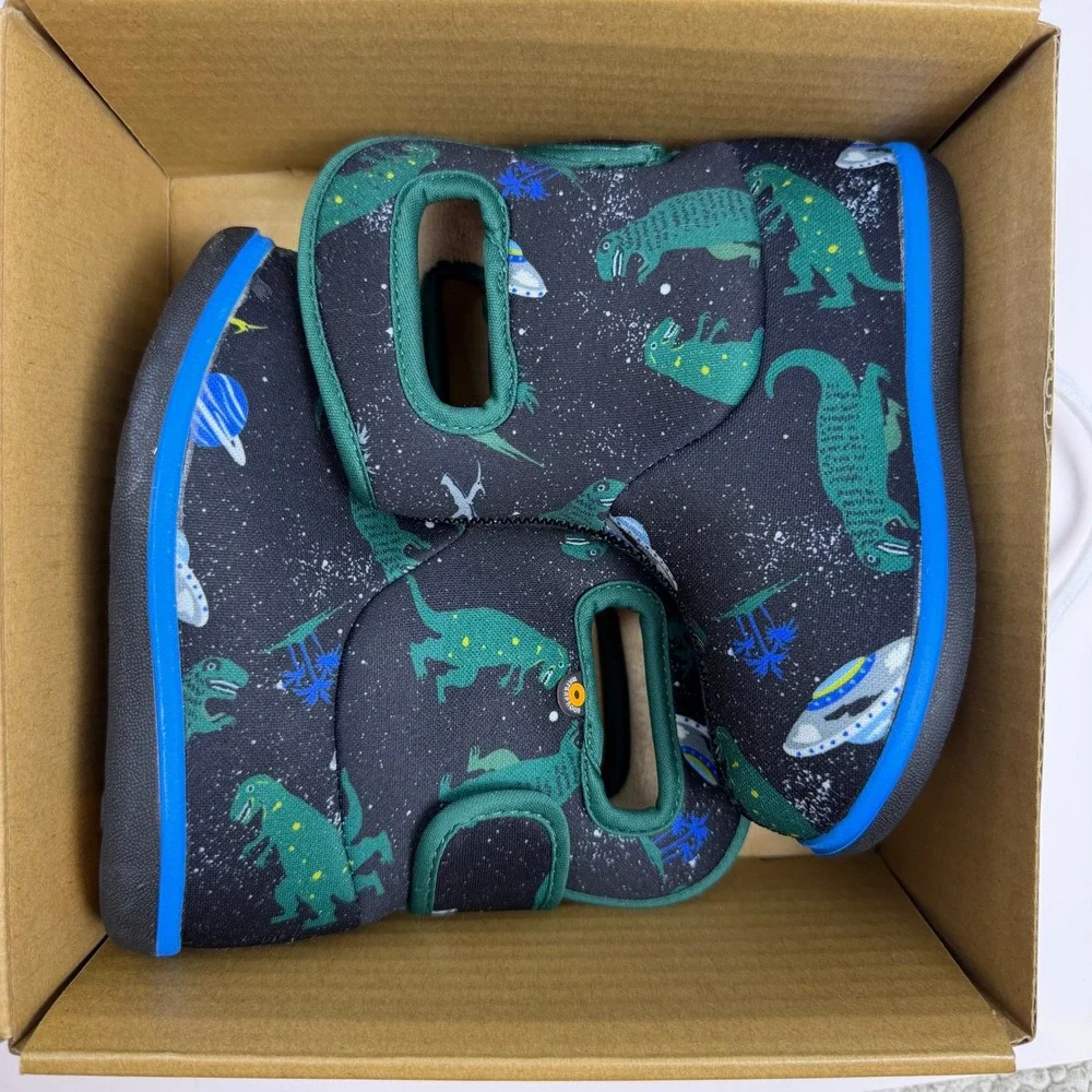Bogs Dinosaur Space Gorpcore Kids Waterproof Insulated Boots Multi 8 Toddler